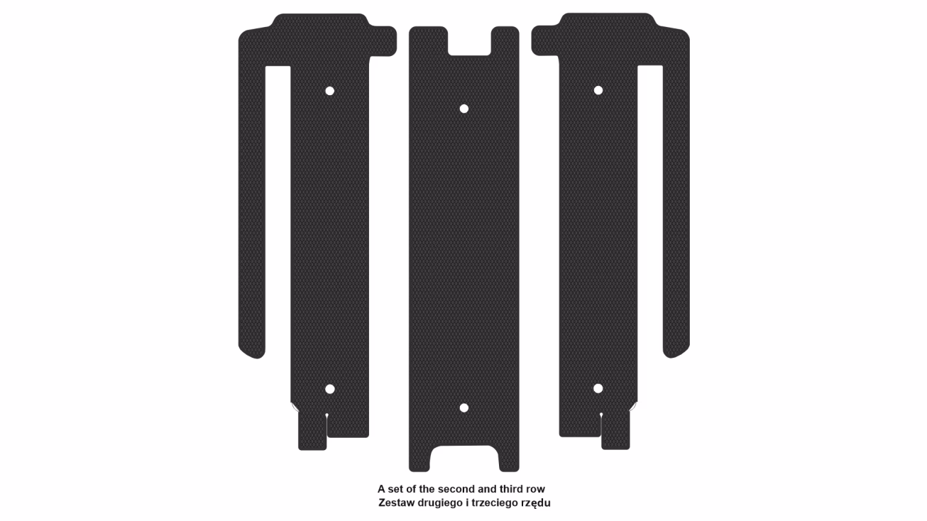Interior mats for the Toyota Sienna XL40 2020-… IV generation US Minivan Hybrid - Фото 3