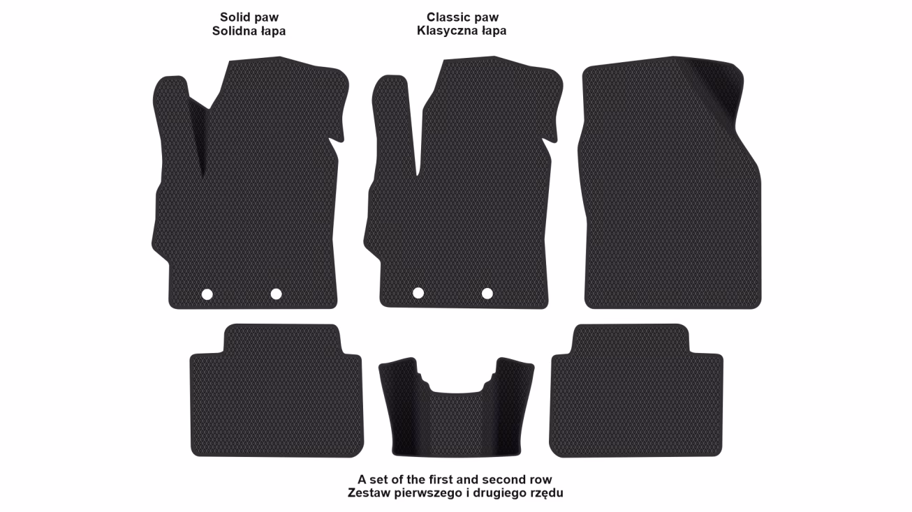 Interior mats for the Toyota Yaris XP210 2020-… IV generation EU Hatchback - Фото 2