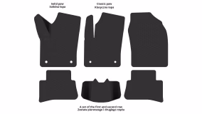 Interior mats for the Toyota C-HR 2016-2023 I generation EU Crossover - Фото 2