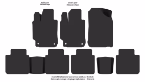 Dywaniki podłogowe do Toyota Camry XV50 2011-2014 VII generacja Sedan przed restylingiem - Фото 2