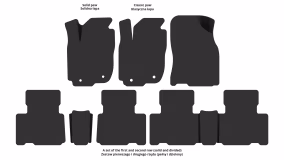 Interior mats for the Toyota Rav 4 XA40 2013-2018 IV generation Crossover - Фото 2