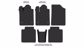 Interior mats for the Toyota Avalon XX30 2005-2012 III generation US Sedan - Фото 2