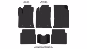Interior mats for the Toyota Avensis T25 2003-2009 II generation EU Sedan - Фото 2
