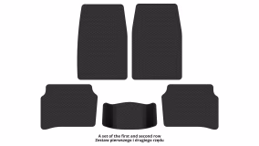 Interior mats for the Toyota Corolla E9 1987-1992 VI generation EU Liftback - Фото 3