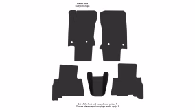 Dywaniki podłogowe do Toyota 4Runner (N280) 2009-2014 V generacja Crossover przed restylingiem 7-miejscowy - Фото 2