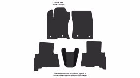 Dywaniki podłogowe do Toyota 4Runner (N280) 2009-2014 V generacja Crossover przed restylingiem 7-miejscowy - Фото 3