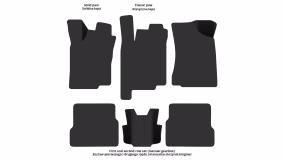 Interior mats for the Volkswagen Passat B3 1988-1993 III generation EU Sedan - Фото 2
