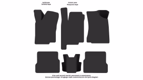Interior mats for the Volkswagen Passat B3 1988-1993 III generation EU Sedan - Фото 3