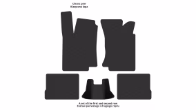 Interior mats for the Volkswagen Golf (III) 1991-1998 III generation EU Hatchback 3-door - Фото 2