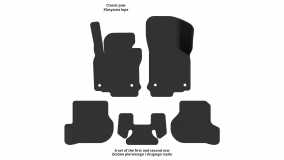 Interior mats for the Volkswagen Jetta (V) 2005-2010 V generation EU Universal - Фото 2