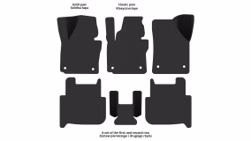 Interior mats for the Volkswagen Touran 1T 2003-2015 I generation EU Minivan 5-seater - Фото 2