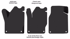 Interior mats for the Volkswagen Sharan (7M) 1995-2010 I generation EU Minivan 7-seater - Фото 2