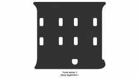 Interior mats for the Volkswagen Sharan (7M) 1995-2010 I generation EU Minivan 7-seater - Фото 8