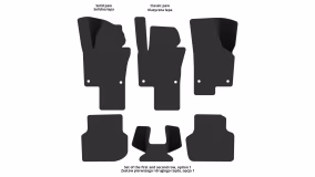 Dywaniki podłogowe do Volkswagen Jetta (VI) 2010-2018 VI generacja US Sedan - Фото 2