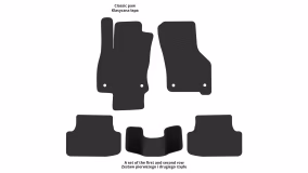 Interior mats for the Volkswagen Golf Mk8 2019-… VIII generation EU Hatchback Hybrid (MHEV) - Фото 2