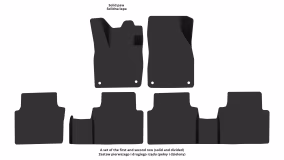 Interior mats for the Volkswagen ID.6 Crozz 2021-… I generation CN Crossover 6-seater - Фото 2