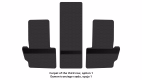 Interior mats for the Volkswagen ID.6 Crozz 2021-… I generation CN Crossover 6-seater - Фото 3