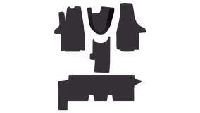 Dywaniki podłogowe do Volkswagen T5 Transporter Kombi 2003-2015 V generacja EU VAN 4-drzwiowy - Фото 3
