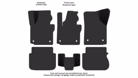 Dywaniki podłogowe do Volkswagen Caddy (2K) MAXI 2004-2015 III generacja EU Minivan przed restylingiem 4-drzwiowy - Фото 3