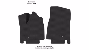Interior mats for the Volkswagen Routan 2009-2014 I generation EU Minivan 7-seater - Фото 2