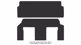 Interior mats for the Volkswagen Routan 2009-2014 I generation EU Minivan 7-seater - Фото 4