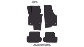 Interior mats for the Volkswagen Beetle 2011-2019 II generation Cabriolet - Фото 2