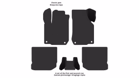 Interior mats for the Volkswagen Bora 1998-2005 I generation EU Universal - Фото 2