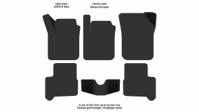 Interior mats for the Volkswagen Up! 2012-2023 I generation EU Hatchback 3-door - Фото 2