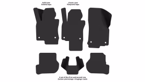 Interior mats for the Volkswagen Golf (V) 2003-2009 V generation EU Hatchback 3-door - Фото 2