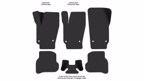 Dywaniki podłogowe do Volkswagen Polo (V) 2009-2017 V generacja EU Hatchback 3-drzwiowy - Фото 2
