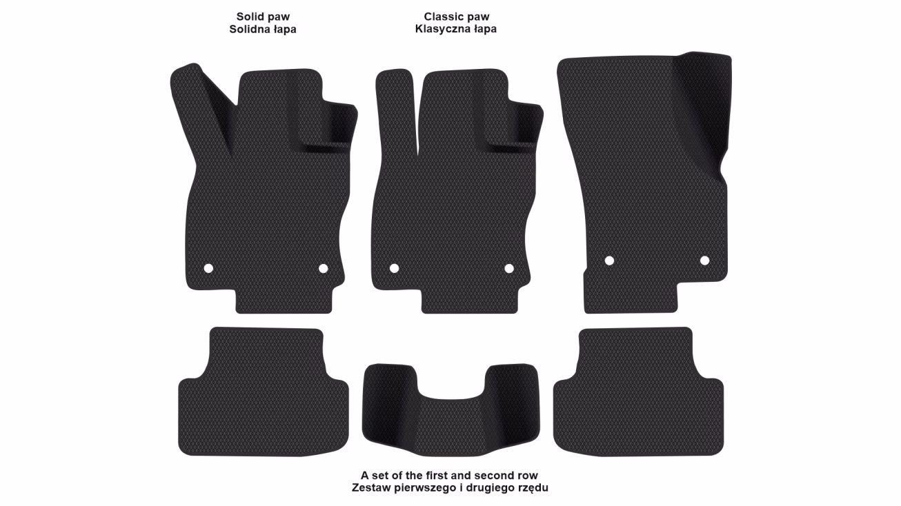 Interior mats for the Volkswagen Golf Mk8 2019-… VIII generation EU Hatchback - Фото 2