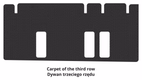 Dywaniki podłogowe do Volkswagen Caddy (2K) 2004-2015 III generacja EU Minivan przed restylingiem 5-miejscowy - Фото 4
