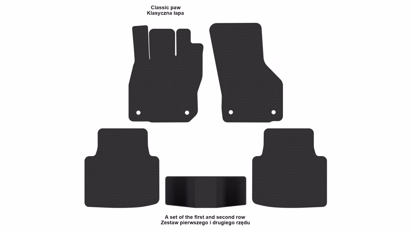Interior mats for the Volkswagen Passat B9 2023-… IX generation EU Universal - Фото 2