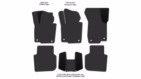 Dywaniki podłogowe do Volkswagen Passat NMS 2011-2015 I generacja US Sedan przed restylingiem - Фото 2
