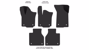 Interior mats for the Volkswagen Phaeton 2002-2016 I generation EU Sedan Long - Фото 2