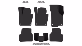 Interior mats for the Volkswagen Passat B7 2010-2015 VII generation EU Universal - Фото 3