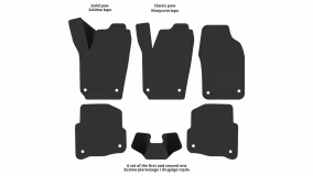 Interior mats for the Volkswagen Polo (IV) 2001-2009 IV generation EU Hatchback 5-door - Фото 2