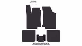 Interior mats for the Volkswagen Golf (III) 1991-1998 III generation EU Hatchback 5-door - Фото 2