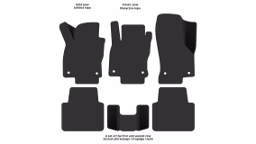 Interior mats for the Volkswagen Arteon 2017-2024 I generation US Liftback - Фото 2