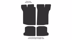 Interior mats for the Volkswagen Scirocco Mk3 1981-1992 II generation EU Hatchback 3-door - Фото 2