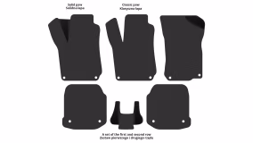 Interior mats for the Volkswagen Beetle New A4 1997-2010 I generation EU Hatchback - Фото 2