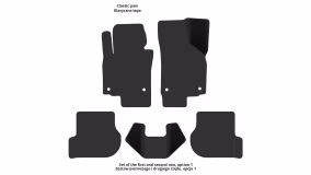 Interior mats for the Volkswagen Scirocco Mk3 2008-2017 III generation EU Hatchback 3-door - Фото 2