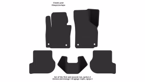 Interior mats for the Volkswagen Scirocco Mk3 2008-2017 III generation EU Hatchback 3-door - Фото 3