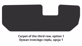 Dywaniki podłogowe do Volkswagen Tiguan Allspace 2016-2024 II generacja US Crossover 7-miejscowy - Фото 3