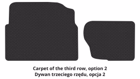 Dywaniki podłogowe do Volkswagen Tiguan Allspace 2016-2024 II generacja US Crossover 7-miejscowy - Фото 4