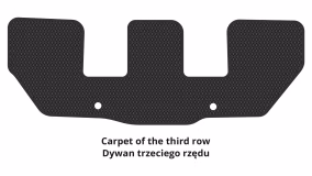 Dywaniki podłogowe do Volvo XC90 2019-… II generacja EU Crossover po restylingu 7-miejscowy - Фото 3